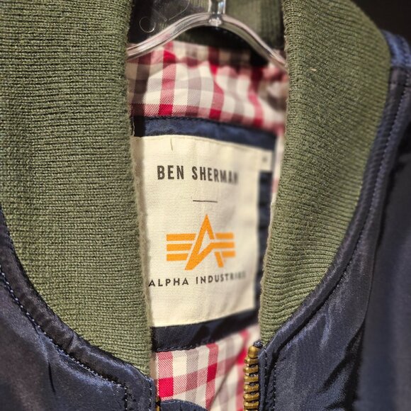Ben Sherman Alpha Industries MA1 bomber  jacket - Picture 3 of 13